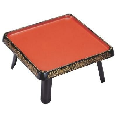 御膳 D.X徳川膳 朱乾漆渕唐草 盆のみ 幅550×奥行550×高さ50(mm)