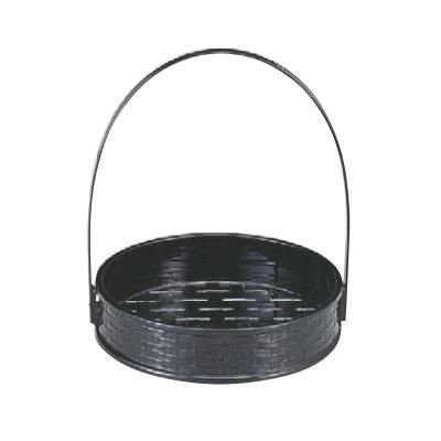 かご 5.5寸一閑張籠黒(折畳式)