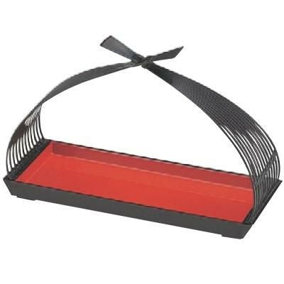 かご 9寸長手結び籠パール内朱(持ち手P.P)