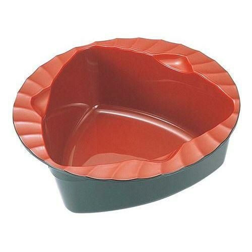 耐熱ABS トライアングルトライ 深皿 内朱 10cm