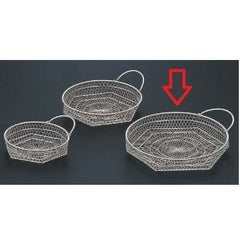 かご (大)片手丸籠シルバー