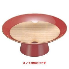 盛器  8寸盃朱塗天金(スノ子別)    高さ92 直径:240