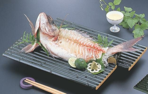 盛器 (中)イカダ盛器 グリーン