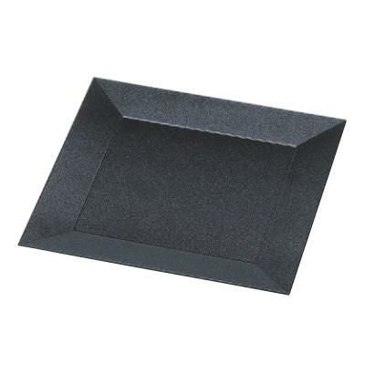 プレート 四方角皿 オーシャンパール渕黒/洋食器/パーティ大皿