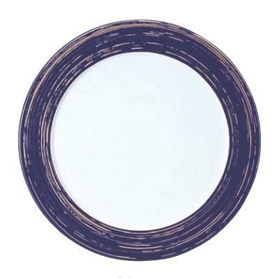 プレート 33φサービスプレート 青紫かすり渕紫/洋食器