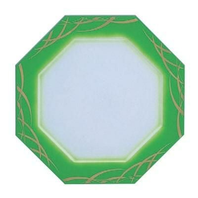 プレート 八角プレート(大) グリーンぼかしつゆ草/洋食器