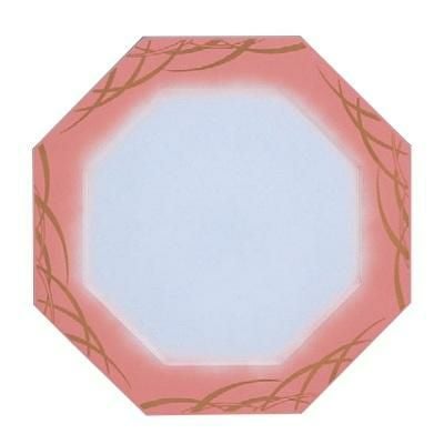 プレート 八角プレート(小) ピンクぼかしつゆ草渕ピンク/洋食器