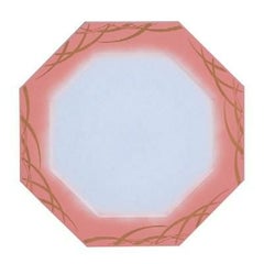 プレート 八角プレート(小) ピンクぼかしつゆ草渕ピンク/洋食器