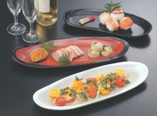 盛皿 尺0寸雅双輪盛皿 漆調溜底黒塗