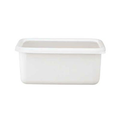 コンテ ホーロー深型角容器M KE-DM・LW リリーホワイト