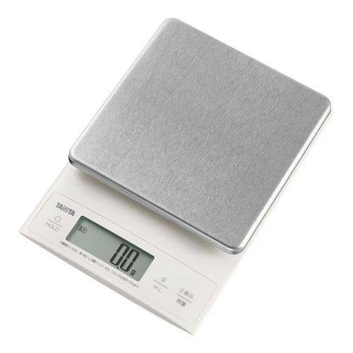 1-0604-1301/株式会社タニタ/クッキングスケール 5kg KJ-305IV (アイボリー) 幅150×奥行210×高さ35(mm)