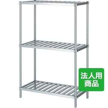 シンコー ラック3段 スノコ 幅1488×奥行888×高さ1800 [RS3-15090]