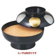 盛器 尺0寸盛込椀 黒日月(スノ子別売)