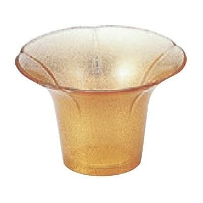 珍味 (大)朝顔珍味入れ金パール