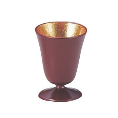 ワイングラス ミニワイングラス銀朱内金雅