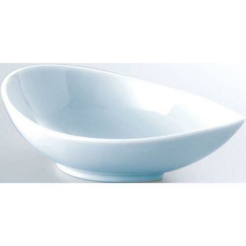 12-162-2 珍味＆小付 15cm片口鉢 青白磁 15×9.6×5.1(cm)