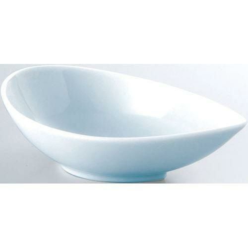 12-162-7 珍味＆小付 14cm片口鉢 青白磁 14×8.6×4.5(cm)