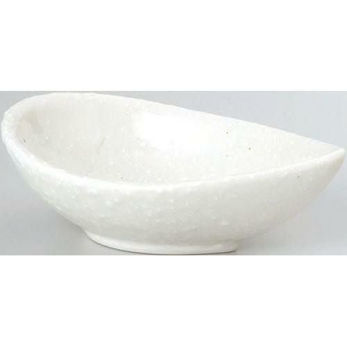 12-162-14 珍味＆小付 12cm片口鉢 粉引 12×7.3×4(cm)