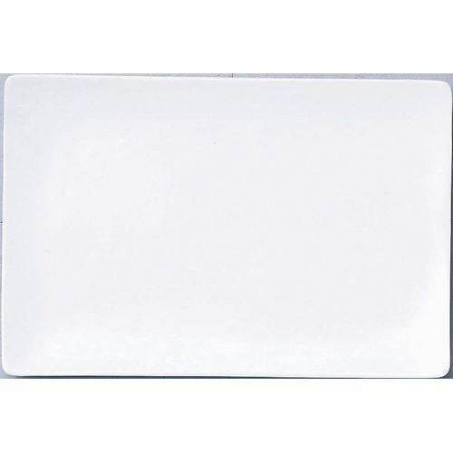12-107-5 角和皿 25cm長角皿 白 24.5×16.3×2(cm)