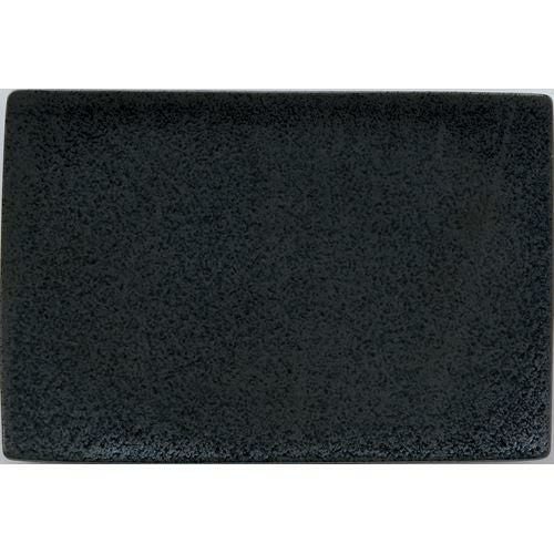 12-111-1 角和皿 31cm長角皿 黒耀/1枚入 30.5×20.5×2.4(cm)