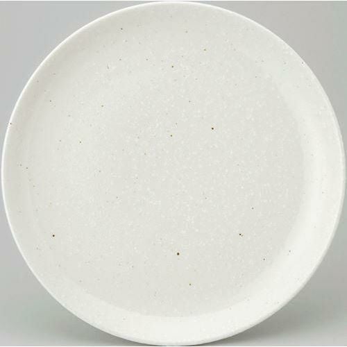 12-83-22 和風中華 メタ玉26cm皿 粉引 26×2.8(cm)
