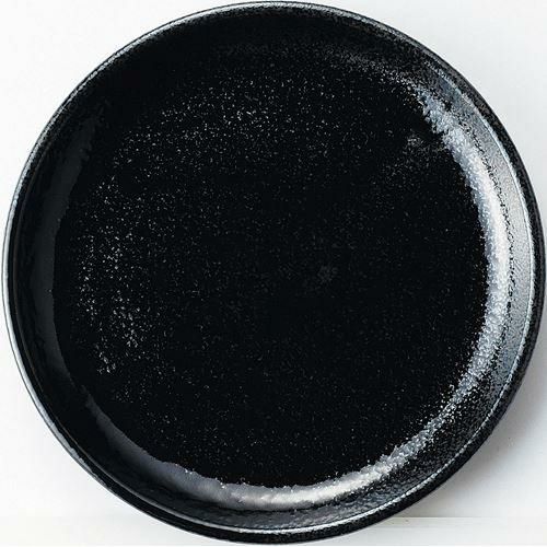 12-58-2 石墨 27cm皿 黒耀 26.8×3.2(cm)