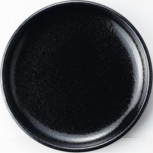 12-58-1 石墨 28cm皿 黒耀 28×3.4(cm)