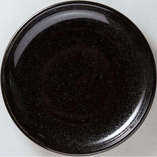 12-73-6 天河 28cm皿 黒御影 28×3.4(cm)