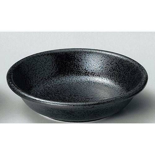 12-60-19 石墨 14cm深皿 黒耀 14.6×3.6(cm)