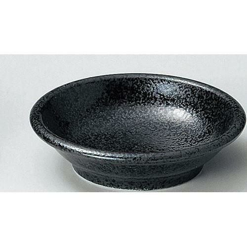 12-60-22 石墨 10cm深皿 黒耀 9.8×2.7(cm)