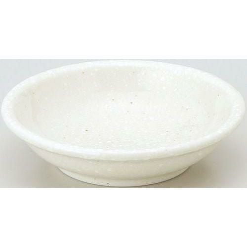 12-86-6 綿雪 11cm深皿 粉引 11.1×2.7(cm)