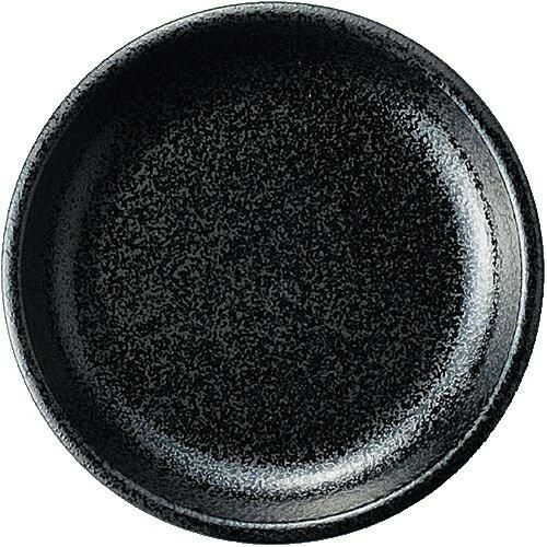 12-58-7 石墨 14cm皿 黒耀 14.2×2.2(cm)