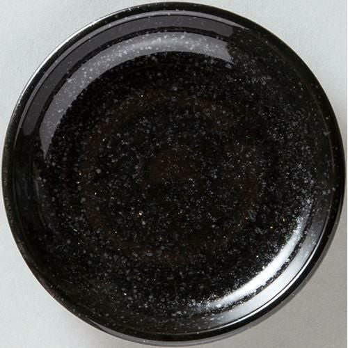 12-73-12 天河 14cm皿 黒御影 14.2×2.2(cm)