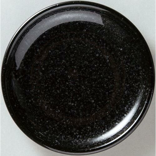12-73-11 天河 17cm皿 黒御影 17.2×2.3(cm)