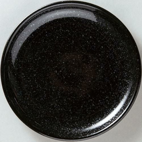 12-73-9 天河 21cm皿 黒御影 21.6×2.7(cm)