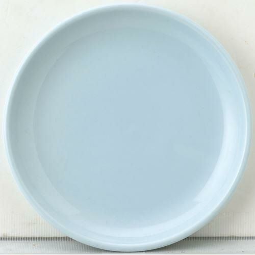 12-98-3 天青 21cm皿 青白磁 21.6×2.7(cm)