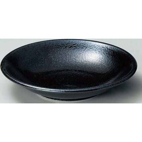 12-60-16 石墨 24cm深皿 黒耀 24.1×4.7(cm)