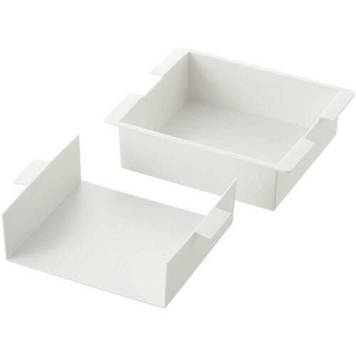 PC 電子レンジ用 流し函 目盛付 中敷き付 流し箱 和菓子道具(寒天/羊羹/羊かん/ういろう/ゼリー) No.6773 大