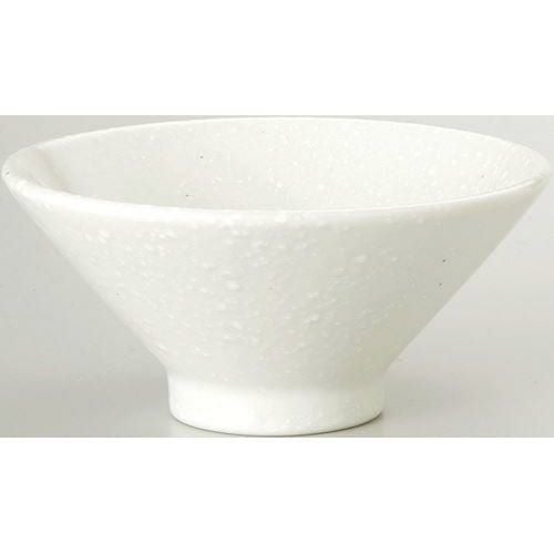 12-93-2 和風中華 切立14cmライス碗 粉引 14×6.6(cm)