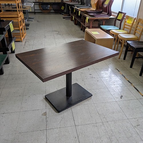 中古】テーブル ブラウン天板 幅1000×奥行650×高さ640 【送料別途見積