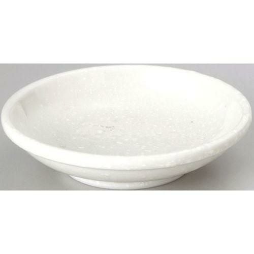 12-85-16 和風中華 メタ玉9.5cm深皿 粉引 9.7×2.4(cm)