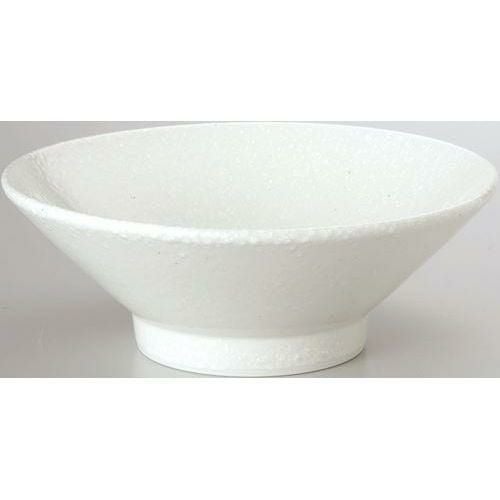 12-88-21 和風中華 切立高台22cm丼 粉引 21.8×9(cm)