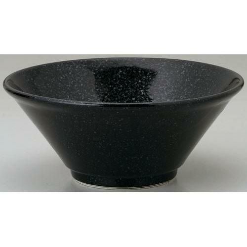 12-79-13 黒中華 新切立22cm丼 黒御影 21.6×9.1(cm)