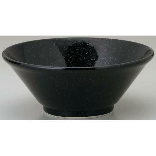 12-79-14 黒中華 新切立21cm丼 黒御影 20.6×8.3(cm)