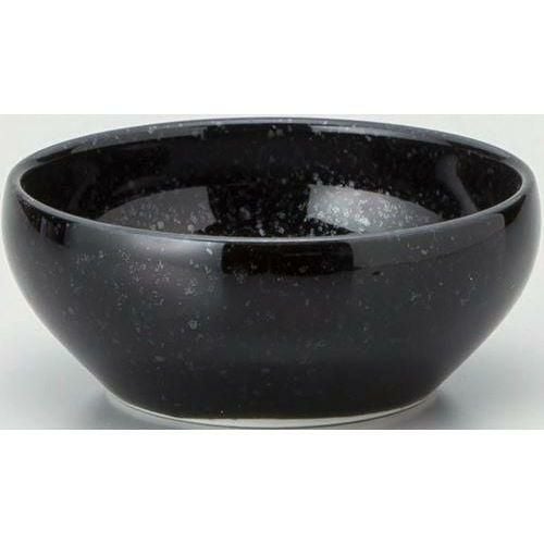 12-81-9 黒中華 12cm丸鉢 黒御影 11.8×4.8(cm)