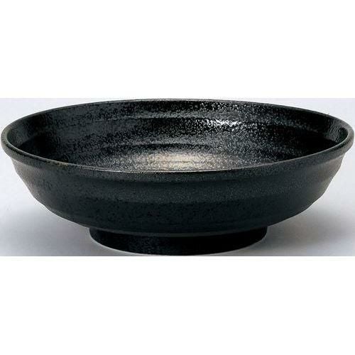 12-67-2 鳴門 23cm麺鉢 黒耀 22.3×6.9(cm)