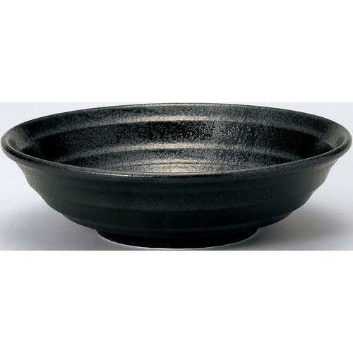 12-67-1 鳴門 24cm麺鉢 黒耀 24×6.8(cm)
