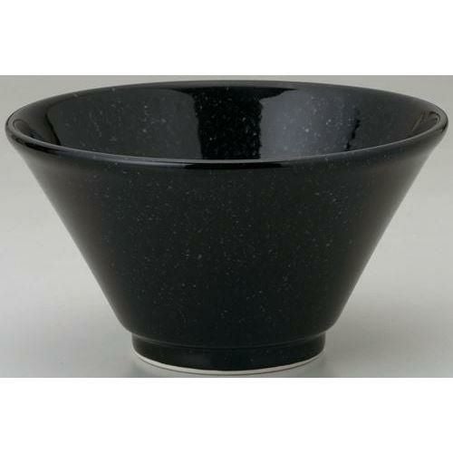 12-79-15 黒中華 切立19cm深丼 黒御影 18.8×10.2(cm)