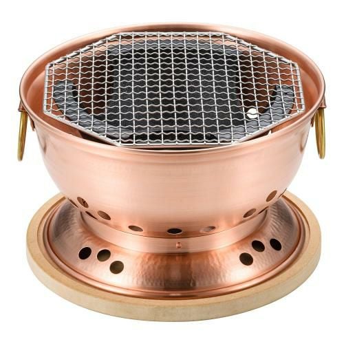 銅 炭用水コンロ(台付)