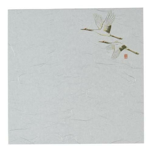 遠赤抗菌和紙 花ごよみ懐敷(200枚入) 鶴 W5-9